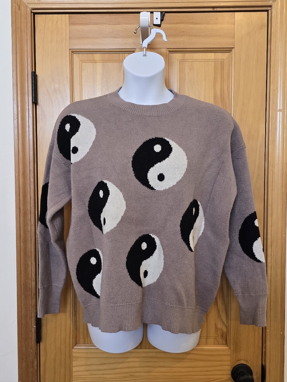 Dressed In LaLa Yin Yang Heavy Oversized Sweater